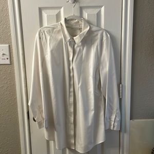 Classic white button down